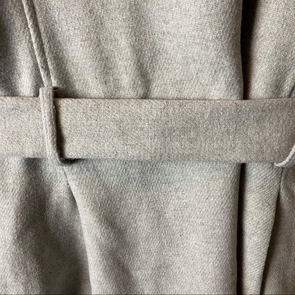 Steve Madden Plus Size Gray Belted Coat - Picture 5 of 6